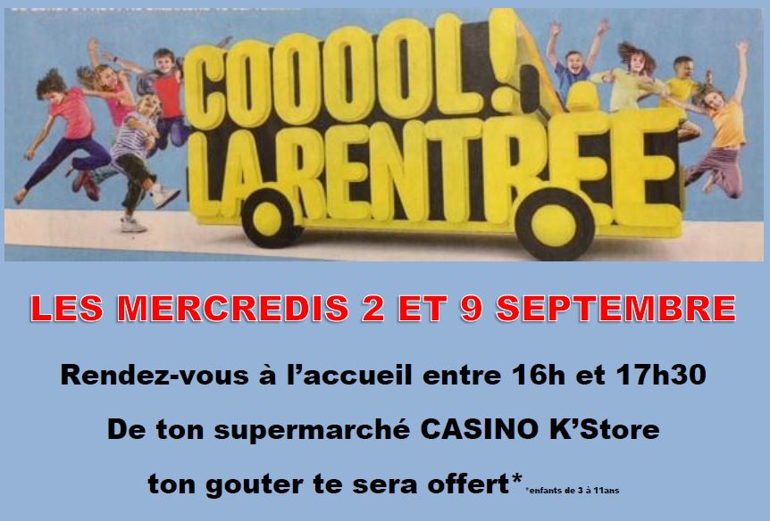 Goûter offert par Casino K'store